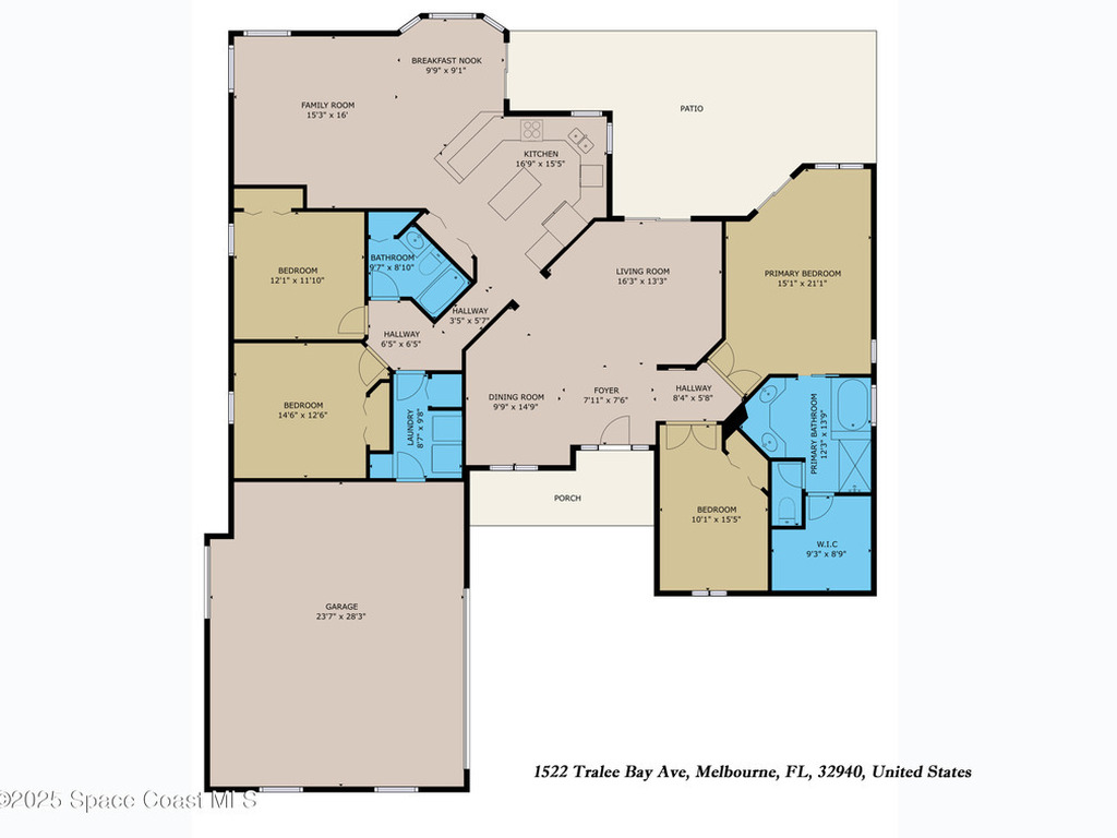 1522 Tralee Bay Avenue, Suntree, FL 32940