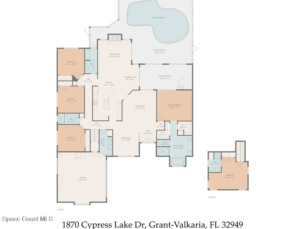 1870 Cypress Lake Drive, Grant-Valkaria, FL 32949